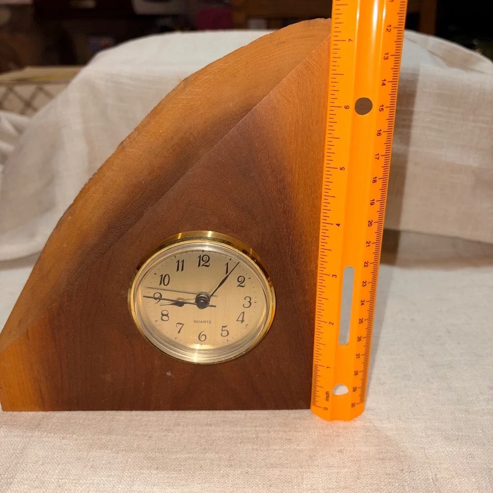 Vintage‎ Repurposed Barn Wood Desk Clock Barn Again Furniture Co Quartz Analog